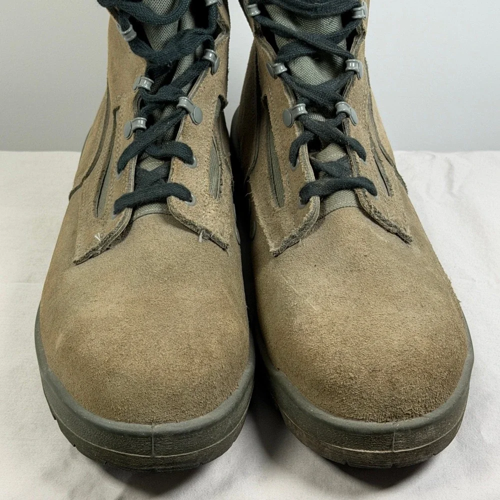 Belleville 600 ST Mens Green Steel Toe Military Combat Boots Size 13 R USA